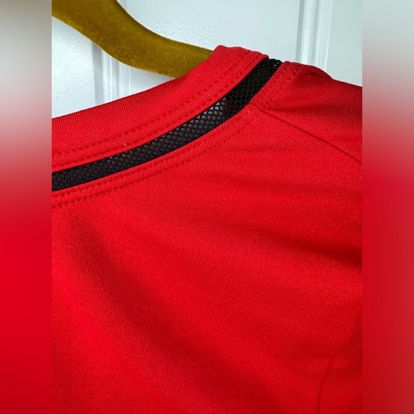 Good American Red and Black V Neck Lowdown Bodysuit - Picture 6 of 7